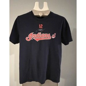 Cleveland Indians Francisco Lindor Shirt Youth L 14/16 MLB Chief Wahoo